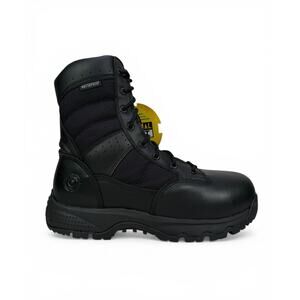 Original SWAT Metro 9" Tactical Boot Mens 9 W Comp Toe Black Leather Side Zip WP